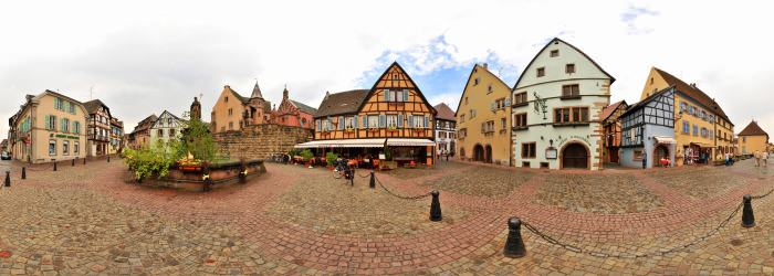 Place du Chateau, Eguisheim, Alsace - Virtual tour