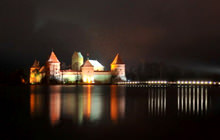 Castle of Trakai at night, Trakai - Virtual tour