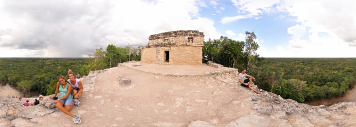 Nohoch Mul pyramid, Coba, Riviera Maya - Virtual tour