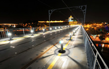 Douro River at night, Dom Luis Bridge, Porto - Virtual tour