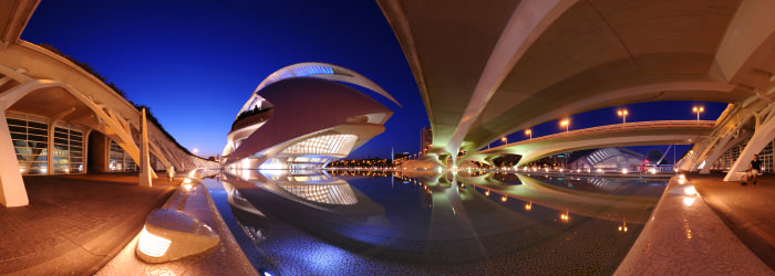 Palau de les Arts de noche, Valencia - Virtual tour